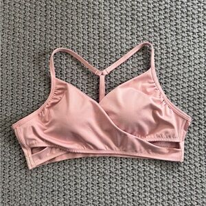 PINK Victoria's Secret Pink Cross Front Sports Bra with Racerback
